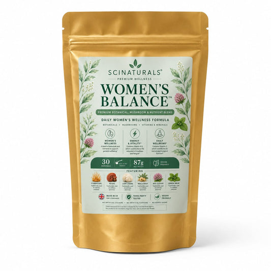 Scinaturals Women’s Balance™ | Premium Botanical & Mushroom Blend | Daily Women’s Wellness Formula | 30 Servings
